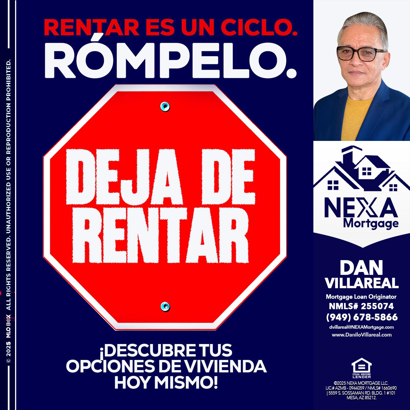 RENTAR ES UN CICLO - Dan Villareal -Mortgage Loan Originator