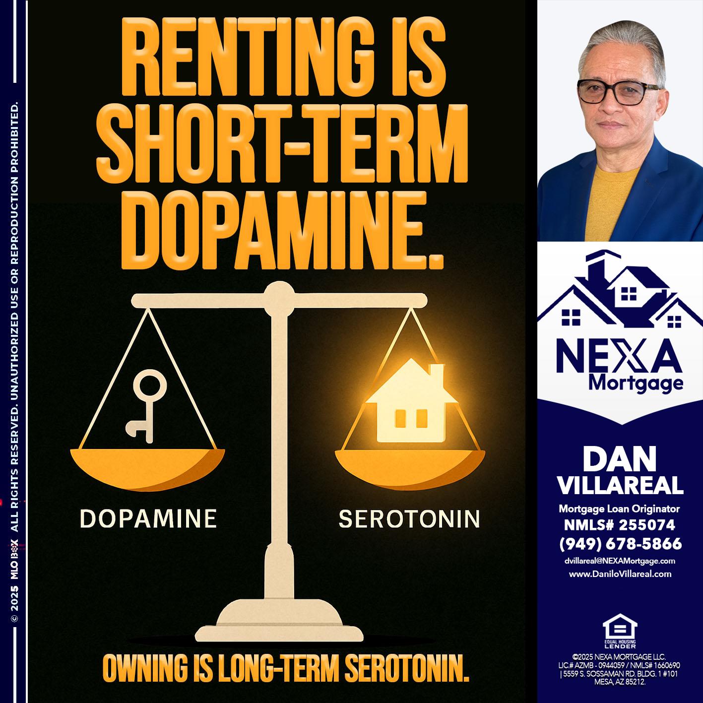 RENTING IS SHORT TERM - Dan Villareal -Mortgage Loan Originator