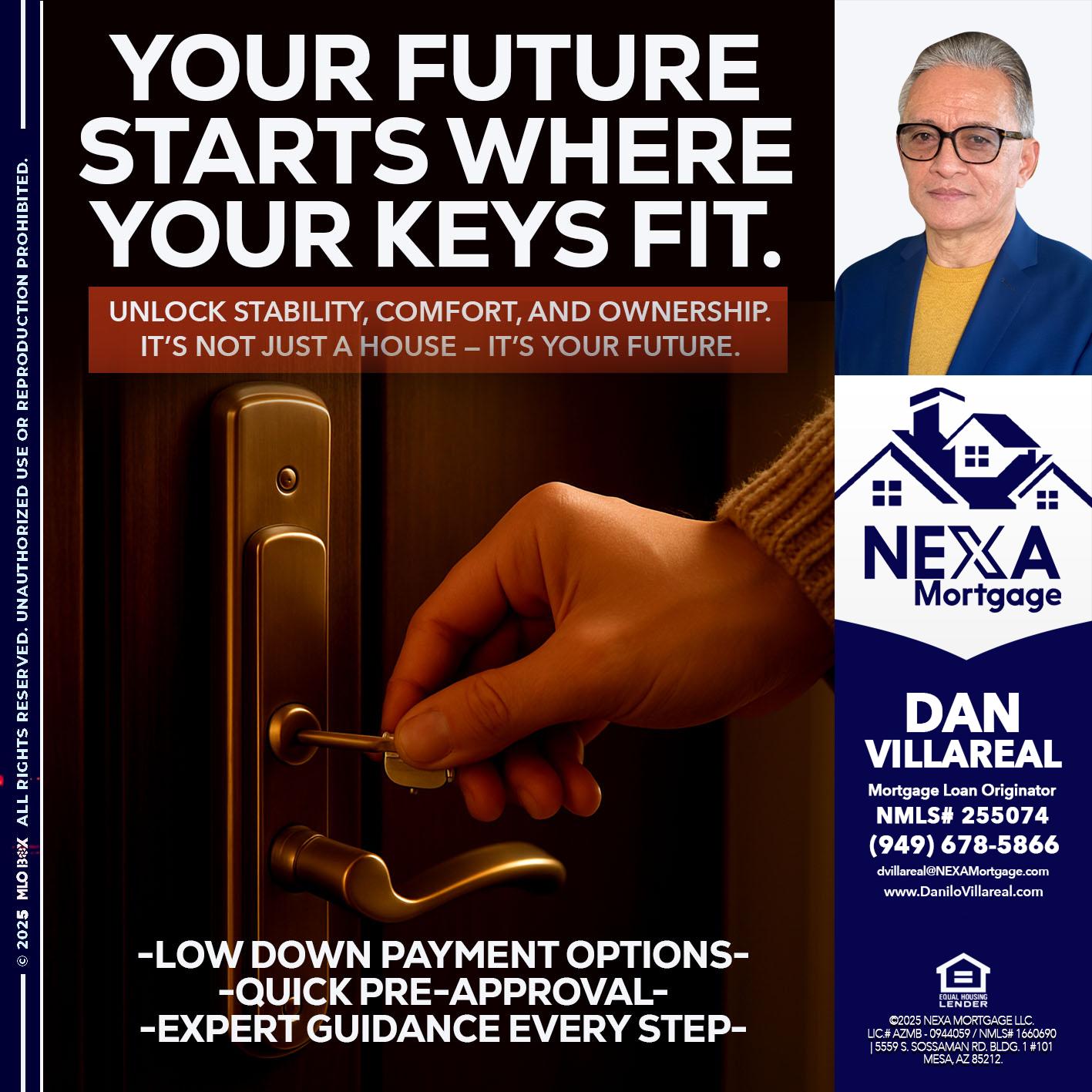 YOUR FUTURE - Dan Villareal -Mortgage Loan Originator