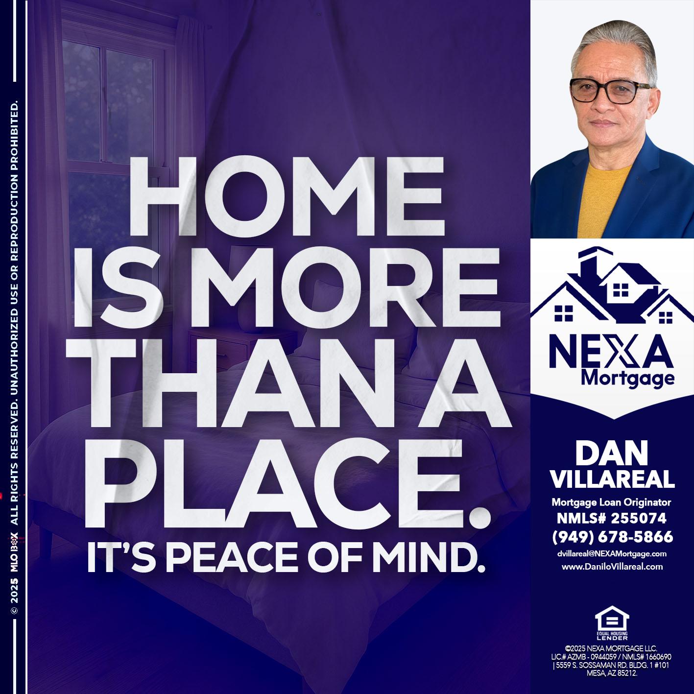 HOME IS MORE - Dan Villareal -Mortgage Loan Originator