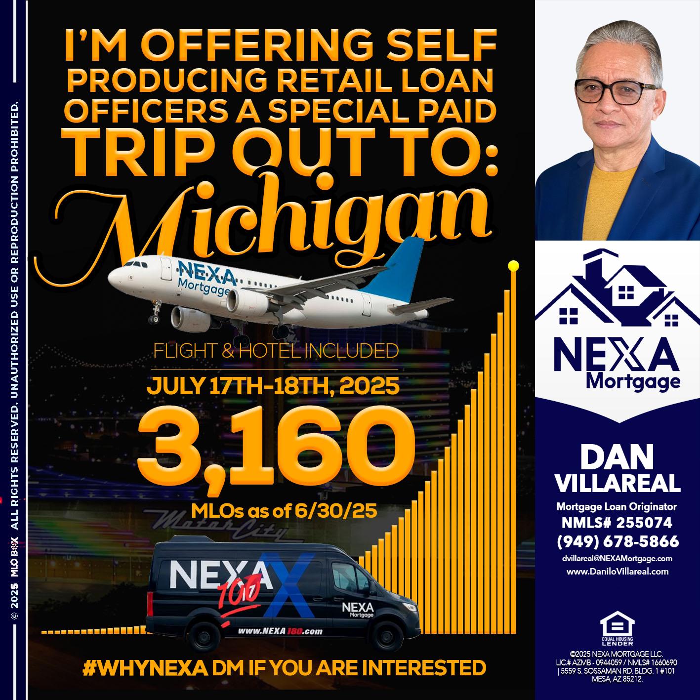 MICHIGAN TRIP - Dan Villareal -Mortgage Loan Originator