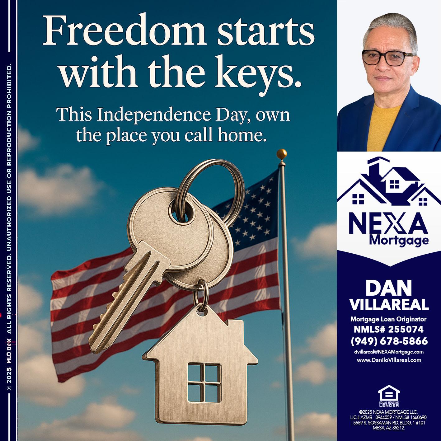 FREEDOM STARTS - Dan Villareal -Mortgage Loan Originator