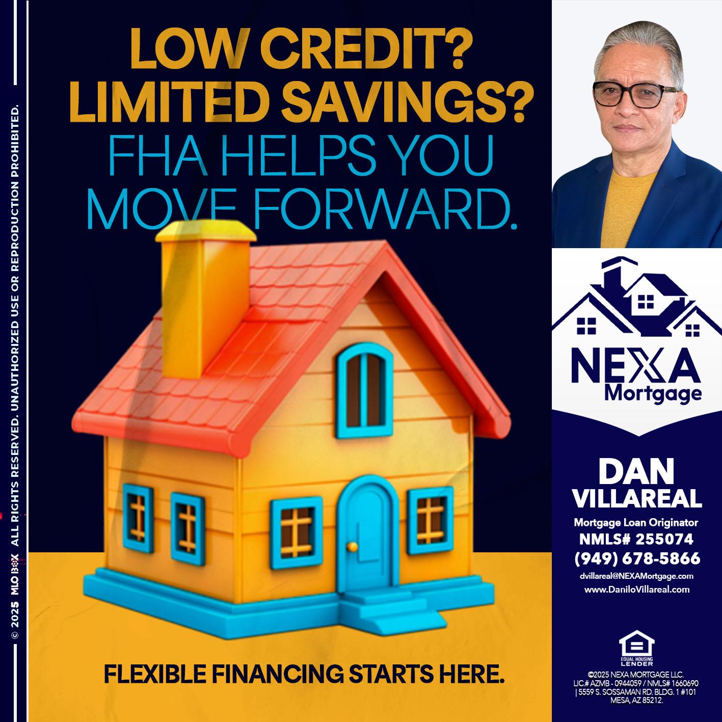 LOW CREDIT? - Dan Villareal -Mortgage Loan Originator