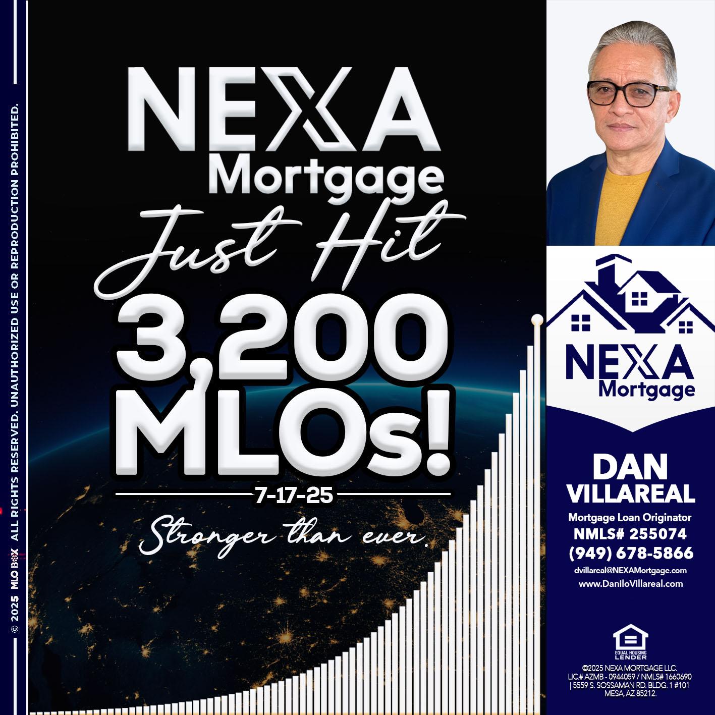 3200 MLOs - Dan Villareal -Mortgage Loan Originator