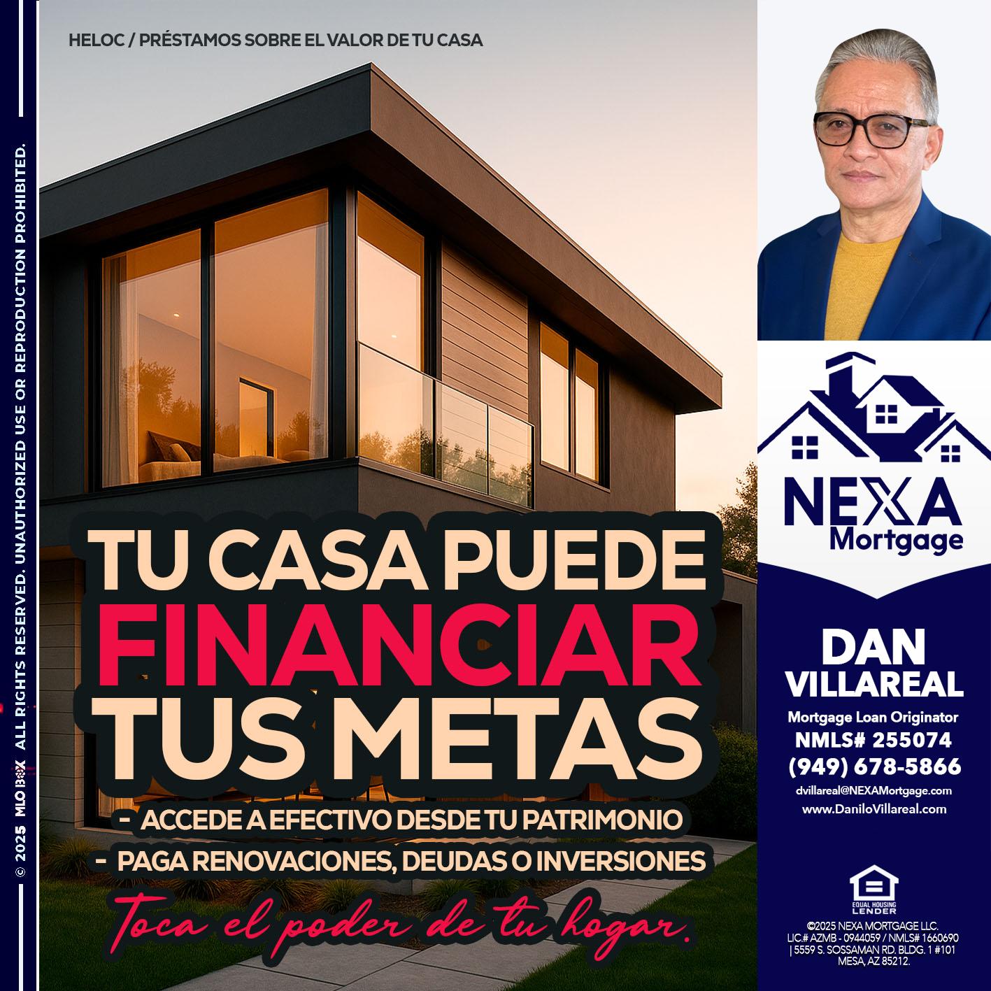 TU CASA PUEDE - Dan Villareal -Mortgage Loan Originator