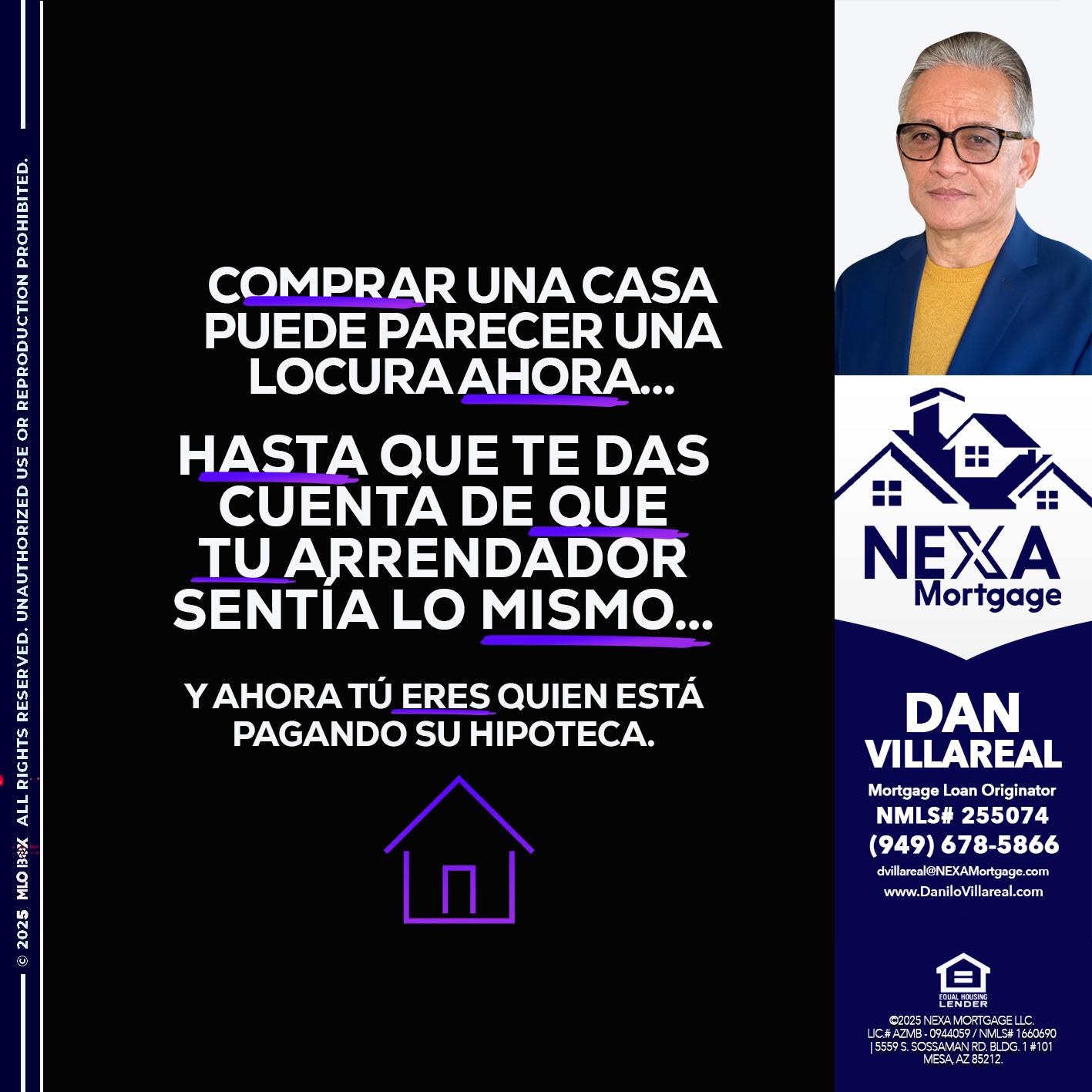 COMPRAR UNA CASA - Dan Villareal -Mortgage Loan Originator