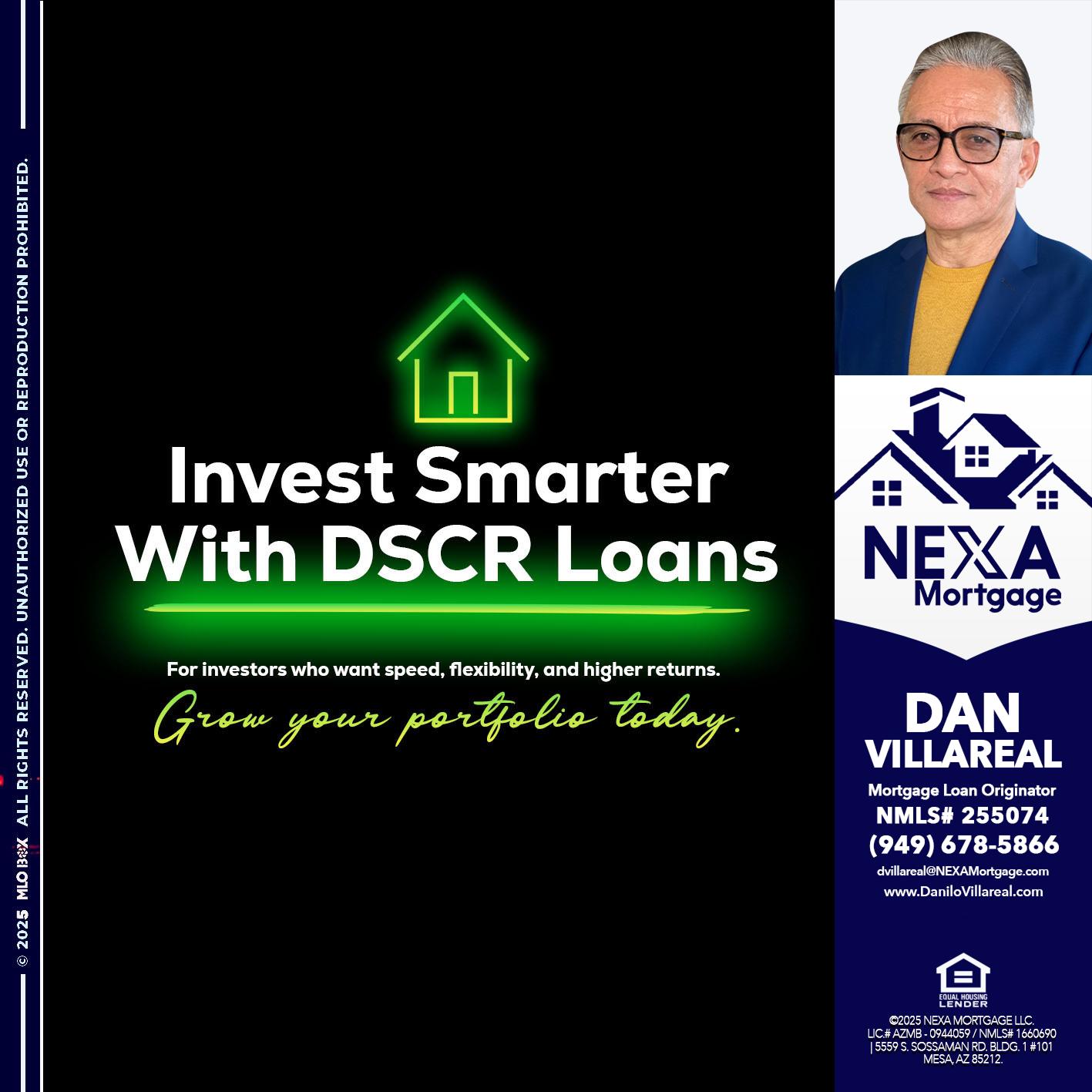 invest smarter - Dan Villareal -Mortgage Loan Originator