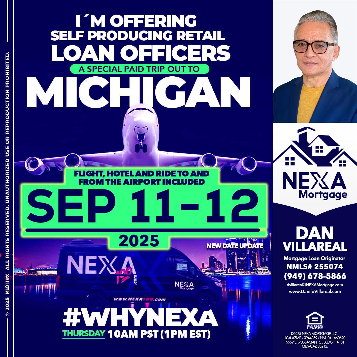 MICHIGAN TRIP - Dan Villareal -Mortgage Loan Originator