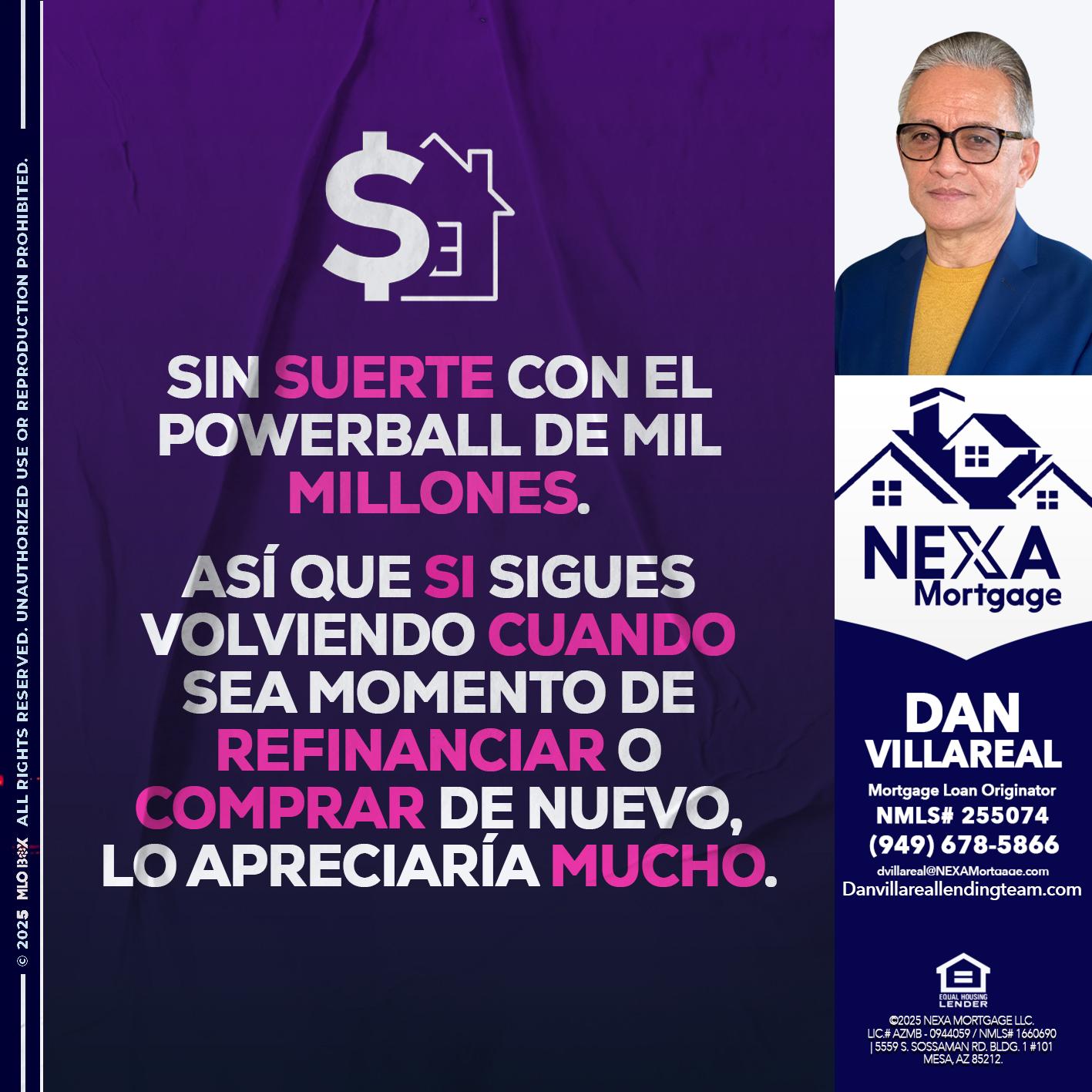 SIN SUERTE - Dan Villareal -Mortgage Loan Originator