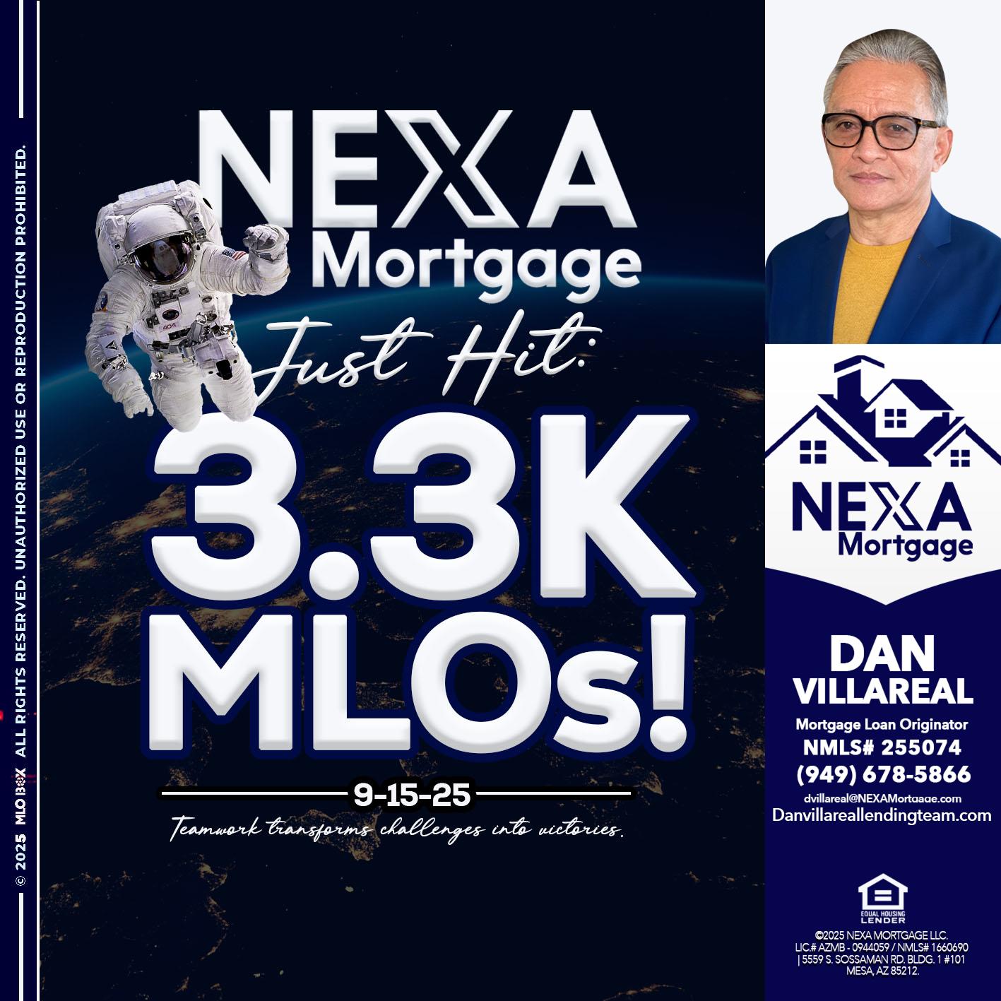 3.3K - Dan Villareal -Mortgage Loan Originator