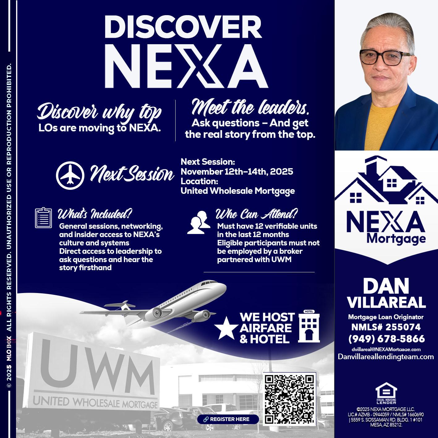 DISCOVER NEXA - Dan Villareal -Mortgage Loan Originator