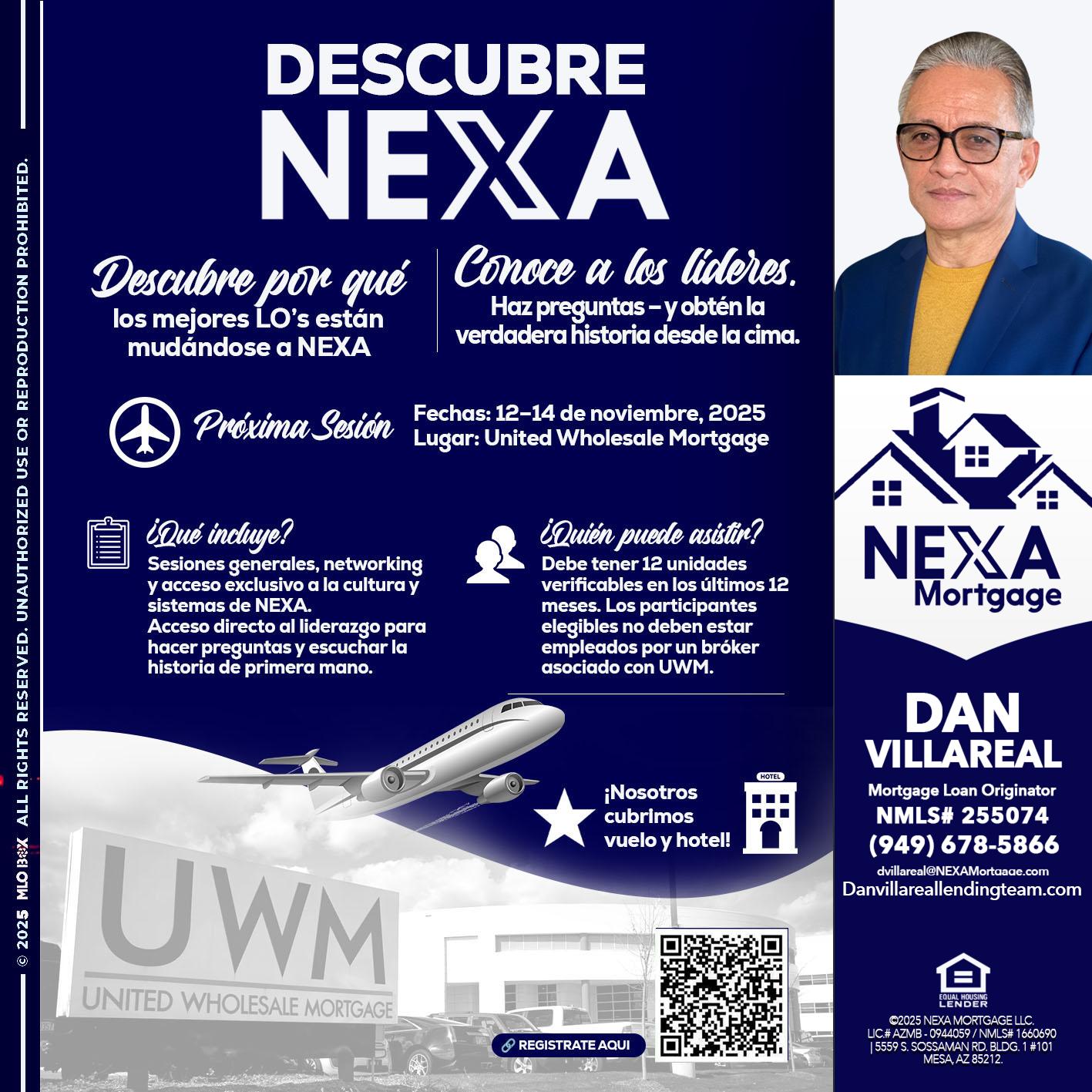 DESCUBRE NEXA - Dan Villareal -Mortgage Loan Originator