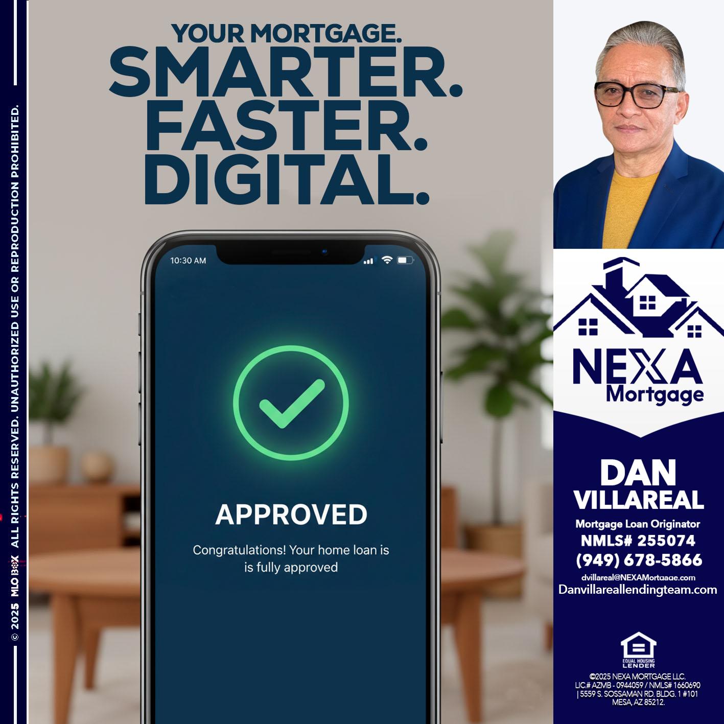smarter faster digital - Dan Villareal -Mortgage Loan Originator
