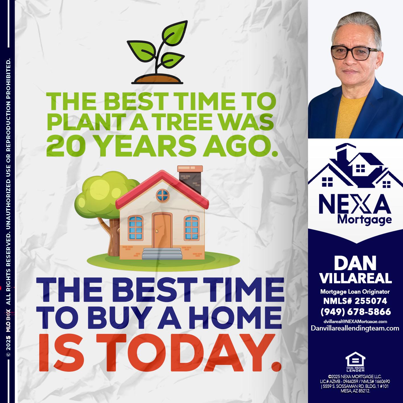 BEST TIME TO - Dan Villareal -Mortgage Loan Originator