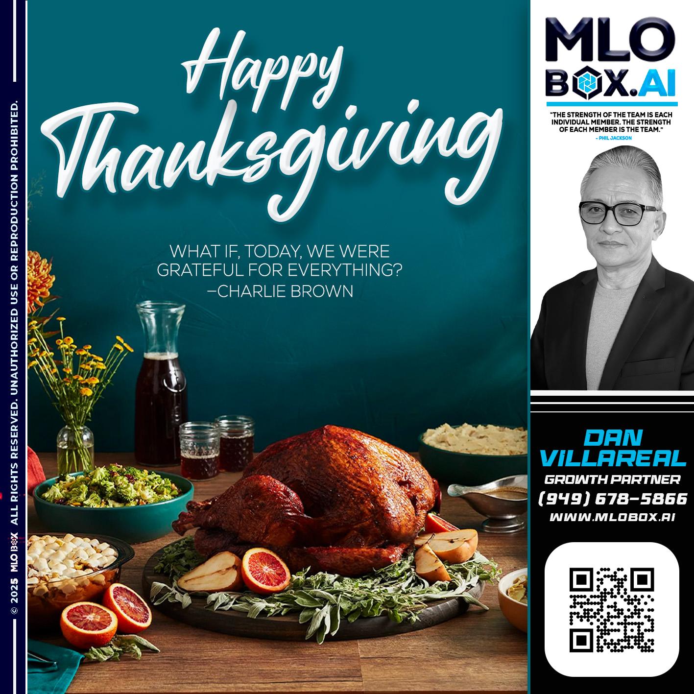 HAPPY THANKSGIVING - Dan Villareal -Mortgage Loan Originator