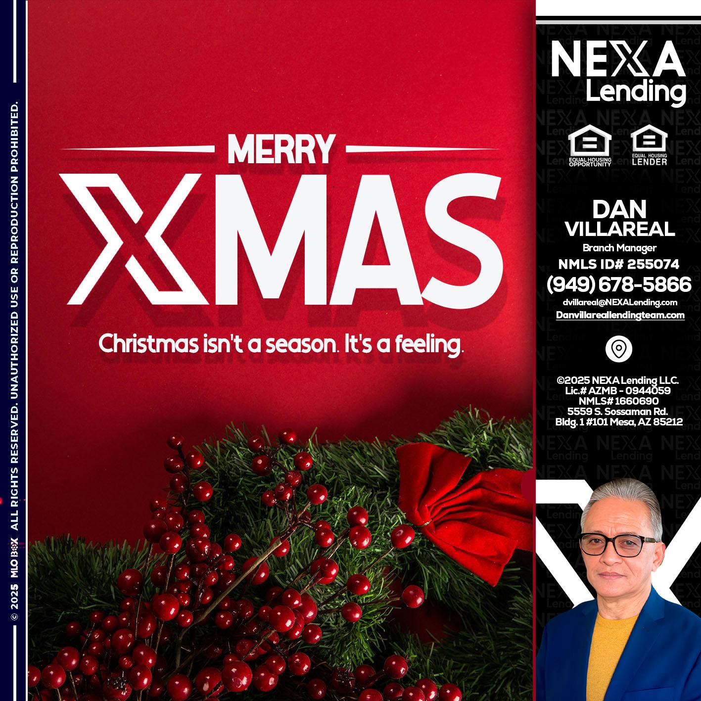merry xmas - Dan Villareal -Mortgage Loan Originator