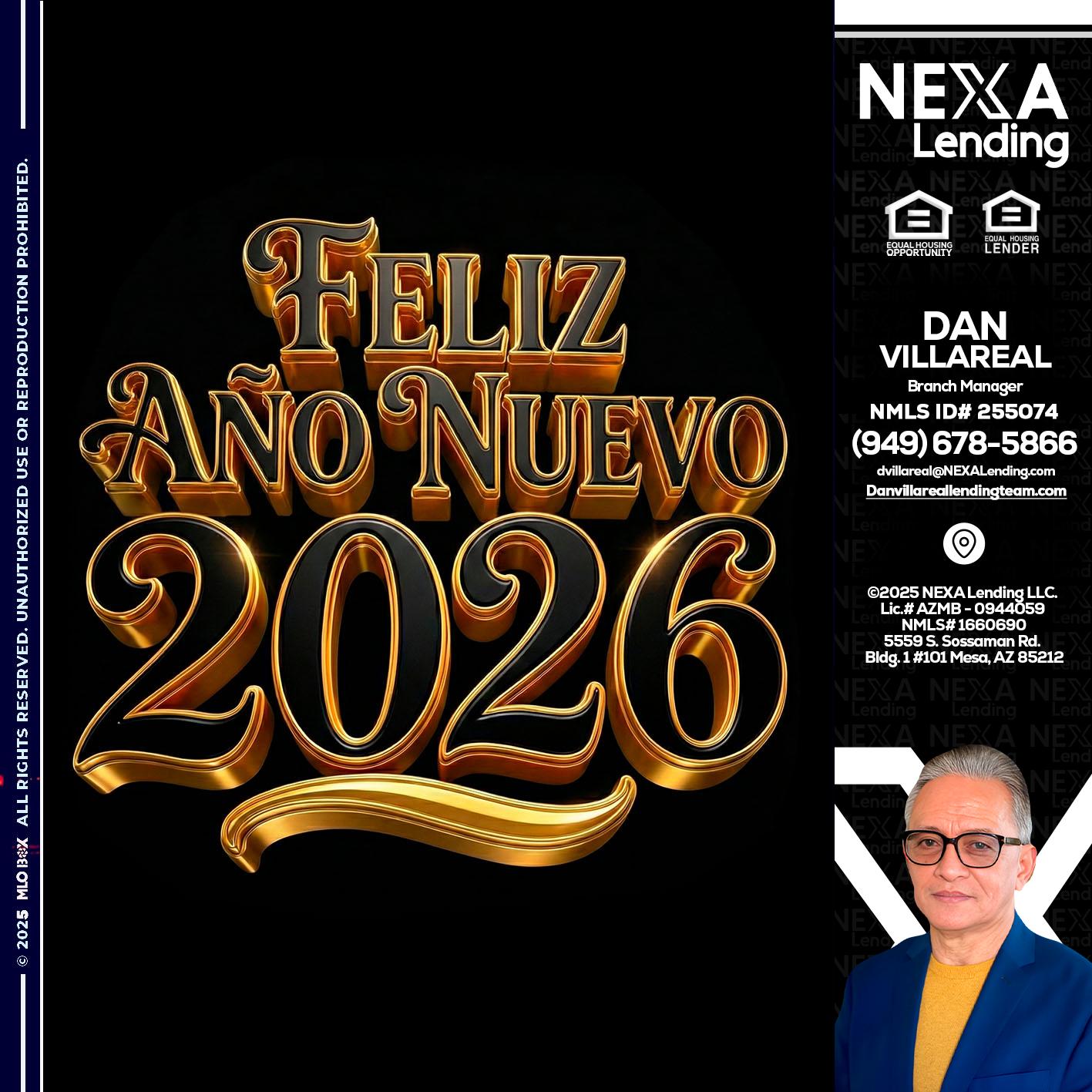 FELIZ año nuevo - Dan Villareal -Mortgage Loan Originator