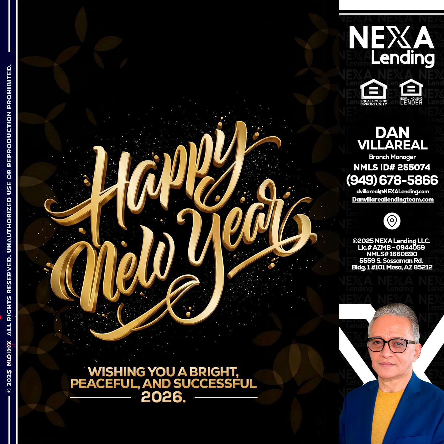 HAPPY NEW YEAR - Dan Villareal -Mortgage Loan Originator