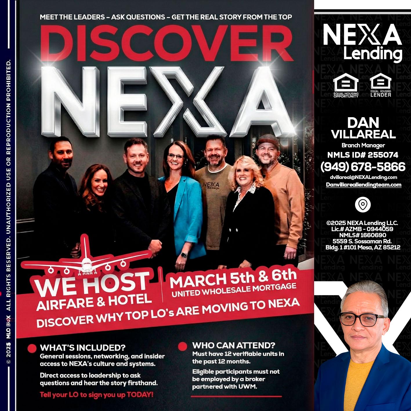 DISCOVER NEXA - Dan Villareal -Mortgage Loan Originator