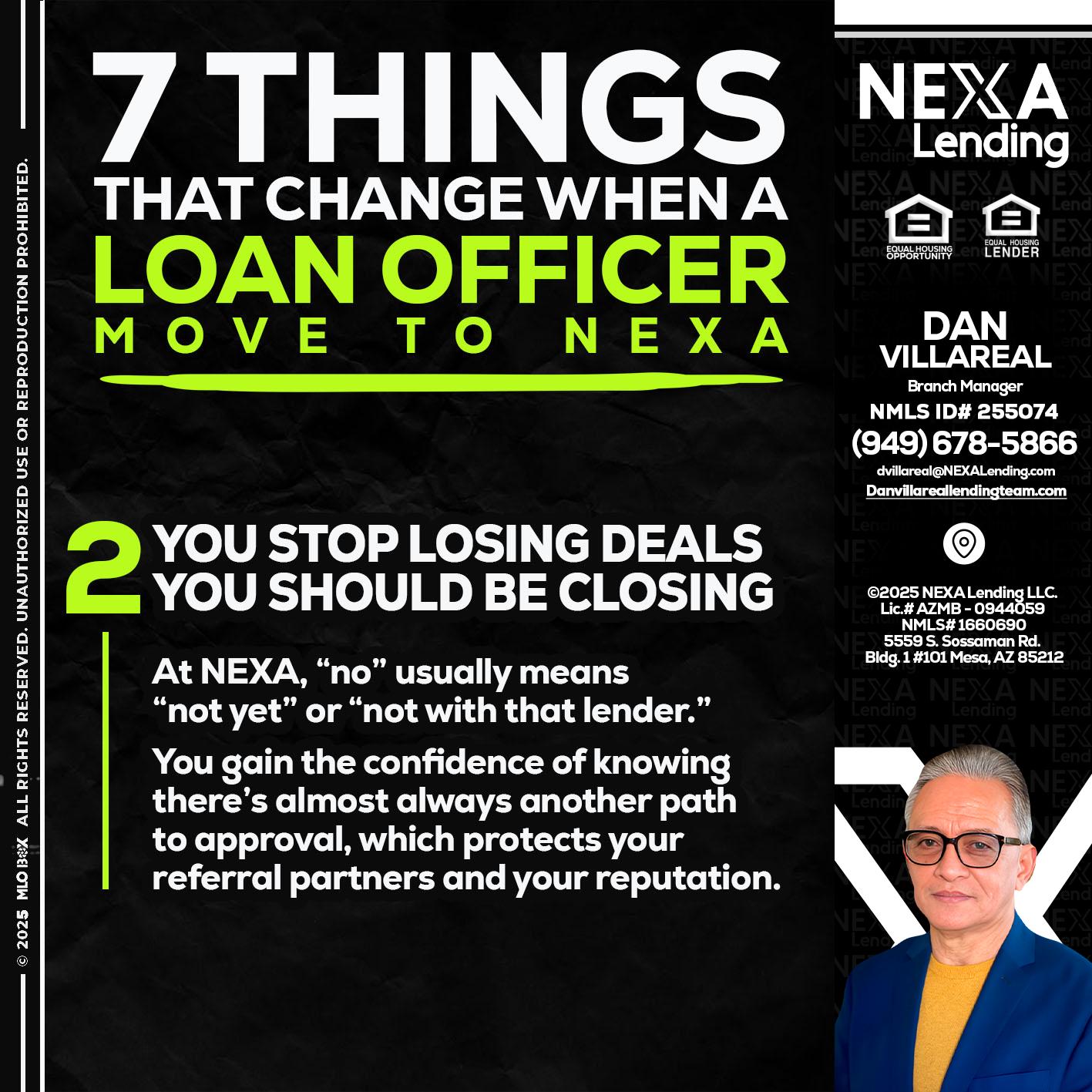 7 THINGS (2) - Dan Villareal -Mortgage Loan Originator