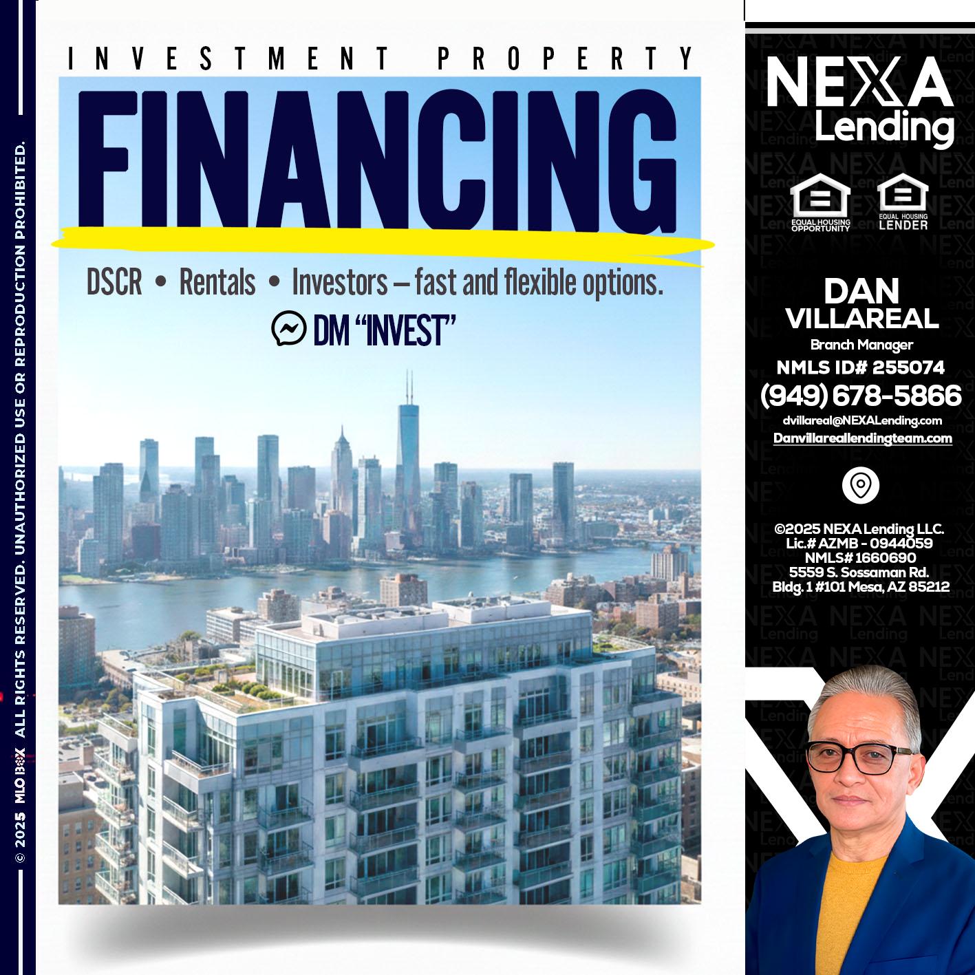 FINANCING - Dan Villareal -Mortgage Loan Originator