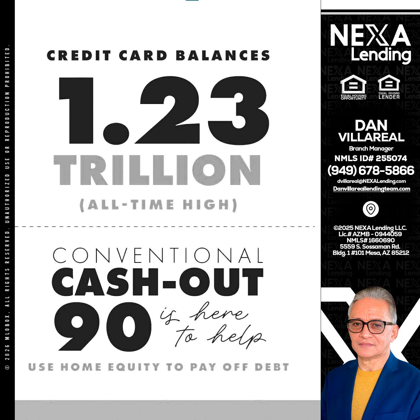 CREDIT CARD BALANCE - Dan Villareal -Mortgage Loan Originator