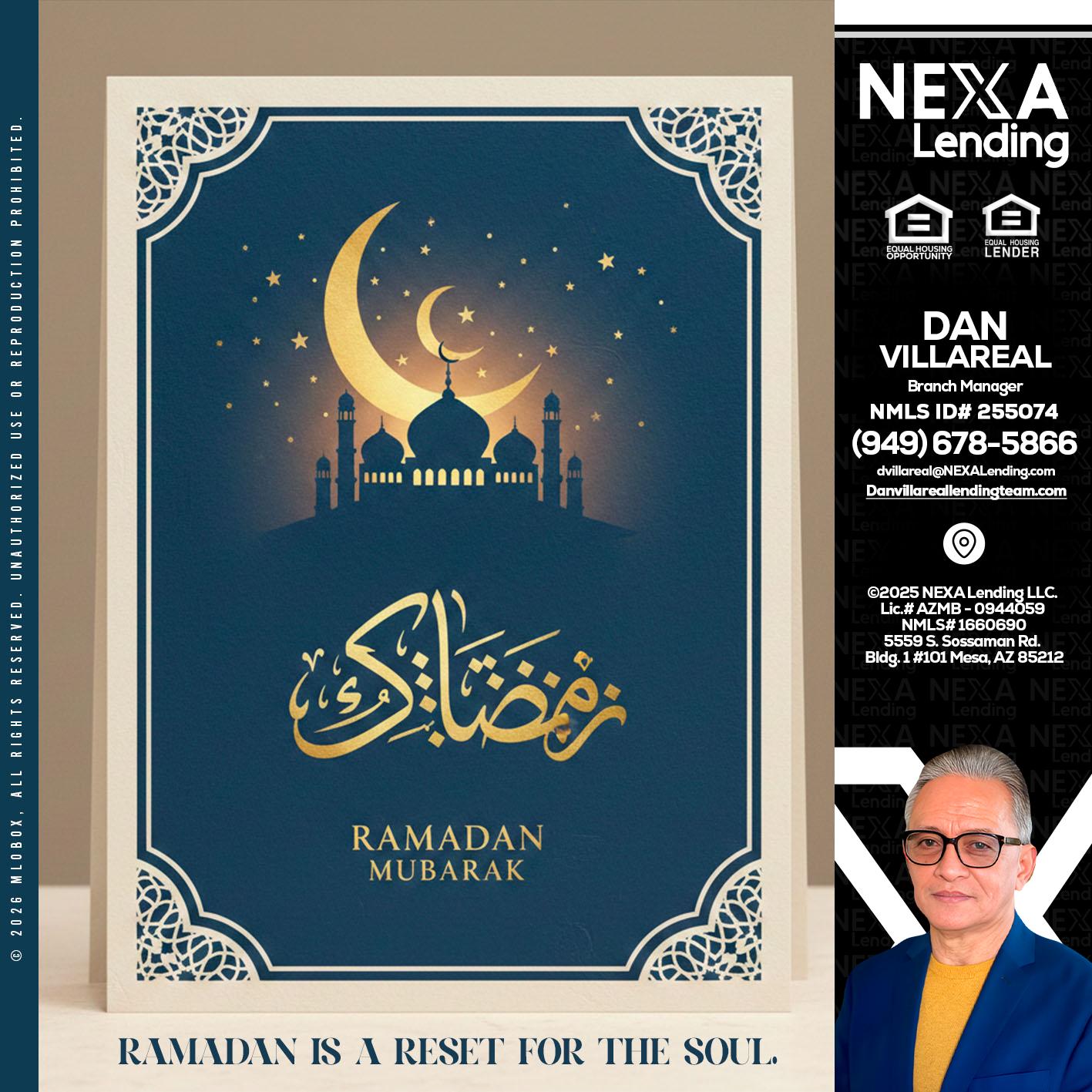 HAPPY RAMADAN - Dan Villareal -Mortgage Loan Originator