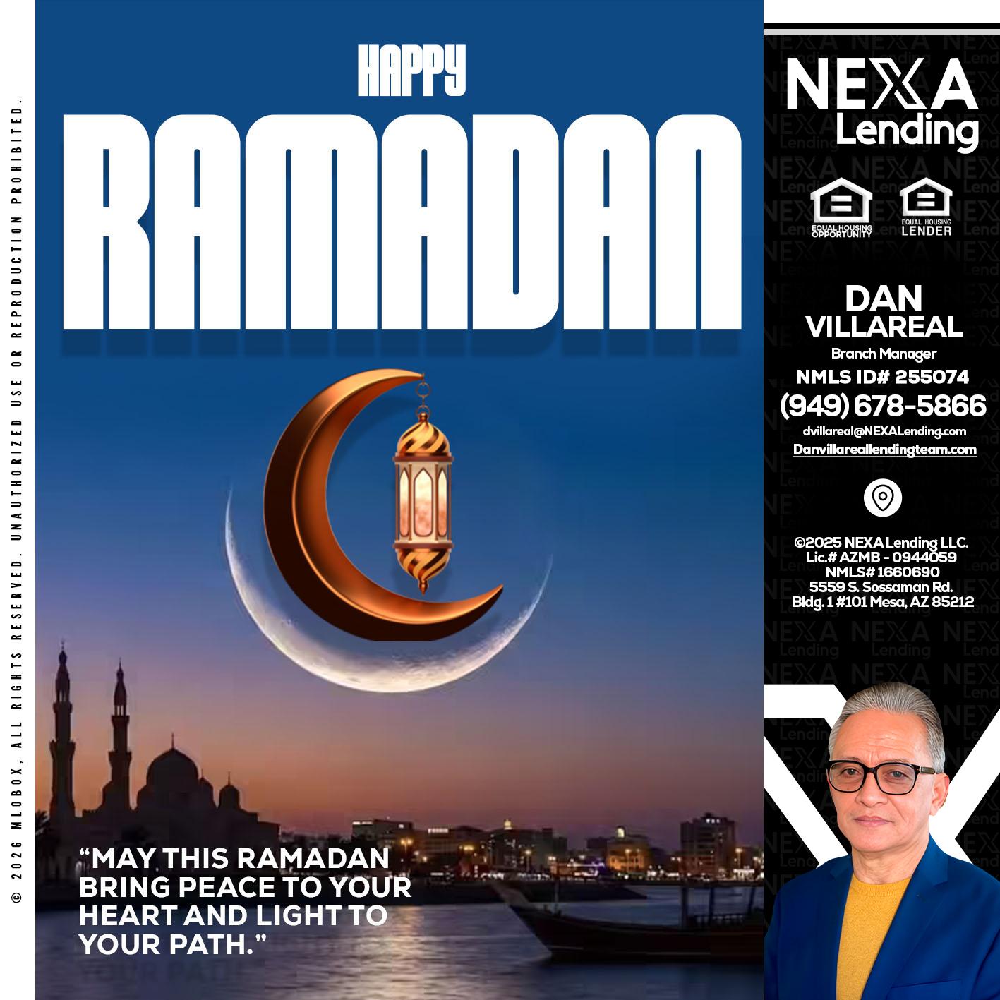 RAMADAN - Dan Villareal -Mortgage Loan Originator