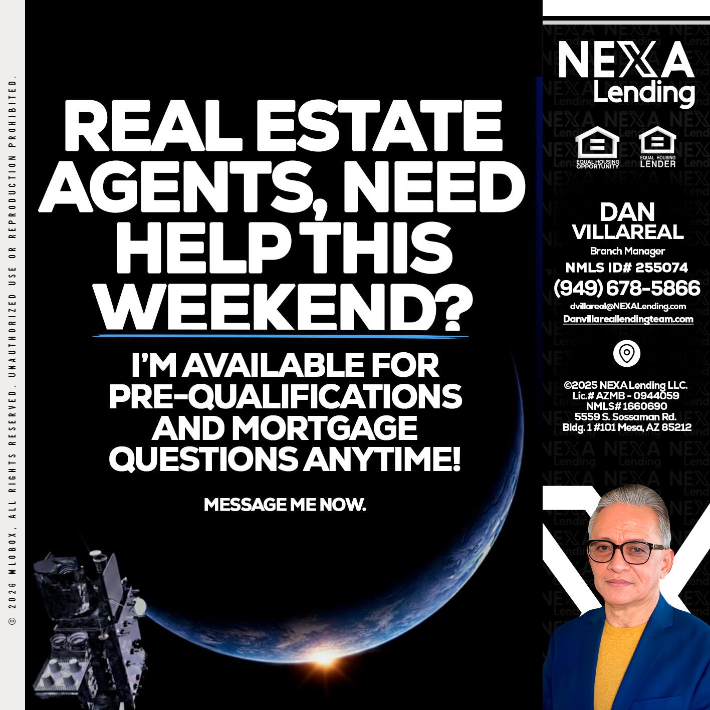 REAL ESTATE AGENTS - Dan Villareal -Mortgage Loan Originator