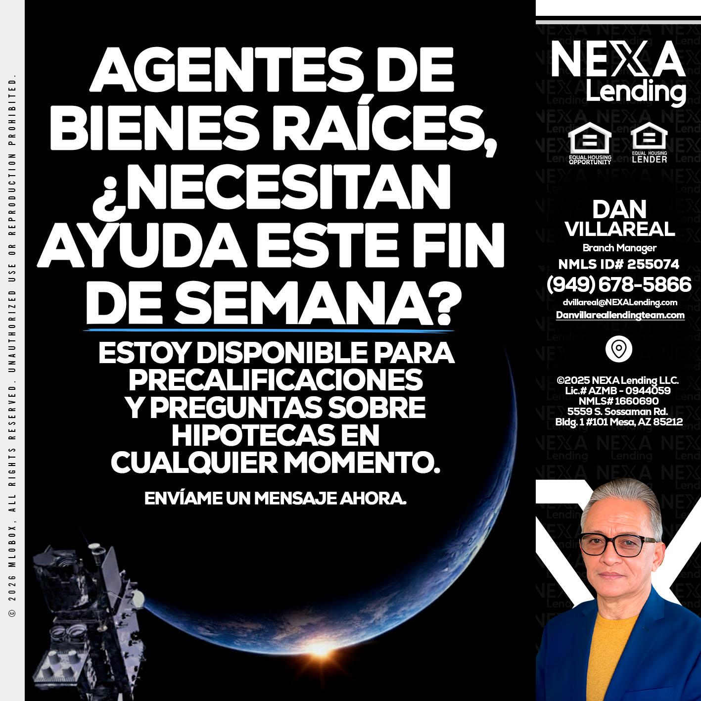 AGENTES DE BIENES RAICES - Dan Villareal -Mortgage Loan Originator