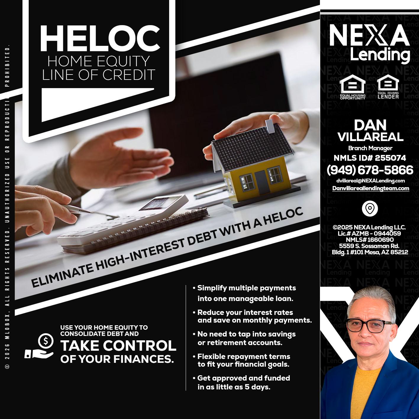 HELOC - Dan Villareal -Mortgage Loan Originator
