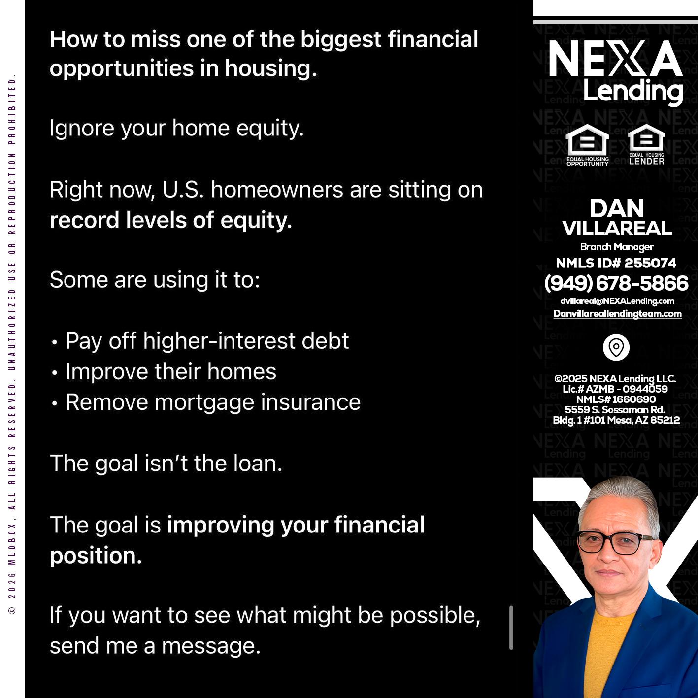 how to miss - Dan Villareal -Mortgage Loan Originator