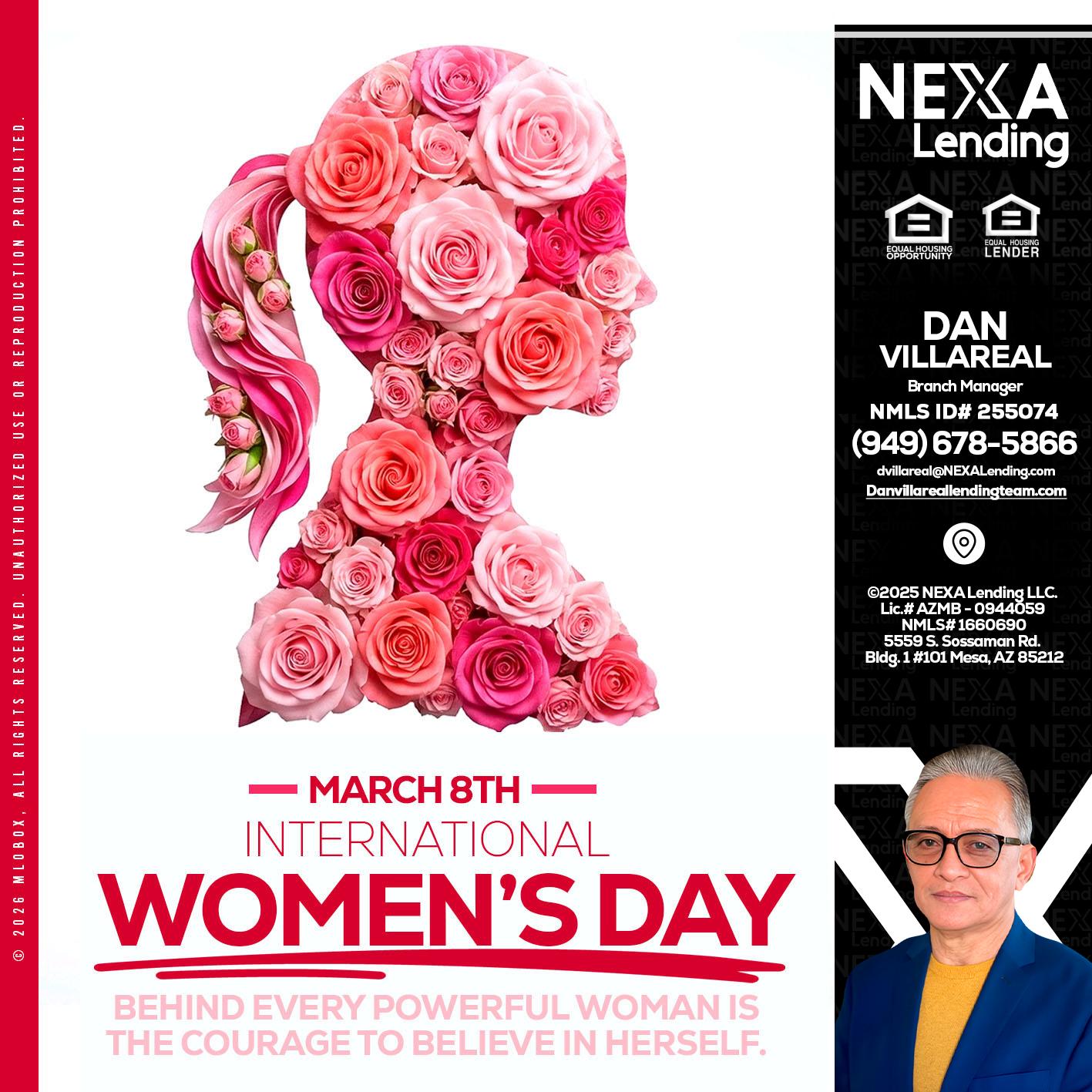 MARCH 8TH - Dan Villareal -Mortgage Loan Originator