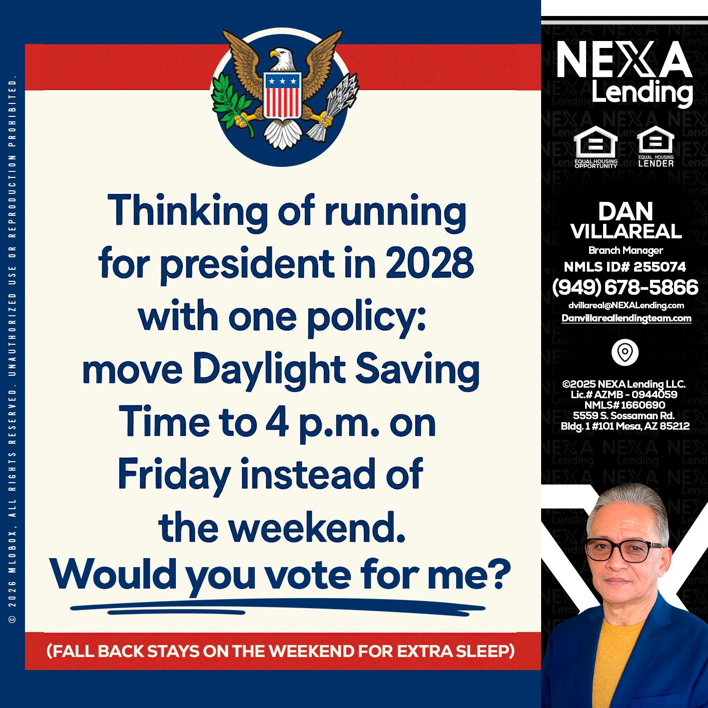 THINKING OF RUNING - Dan Villareal -Mortgage Loan Originator