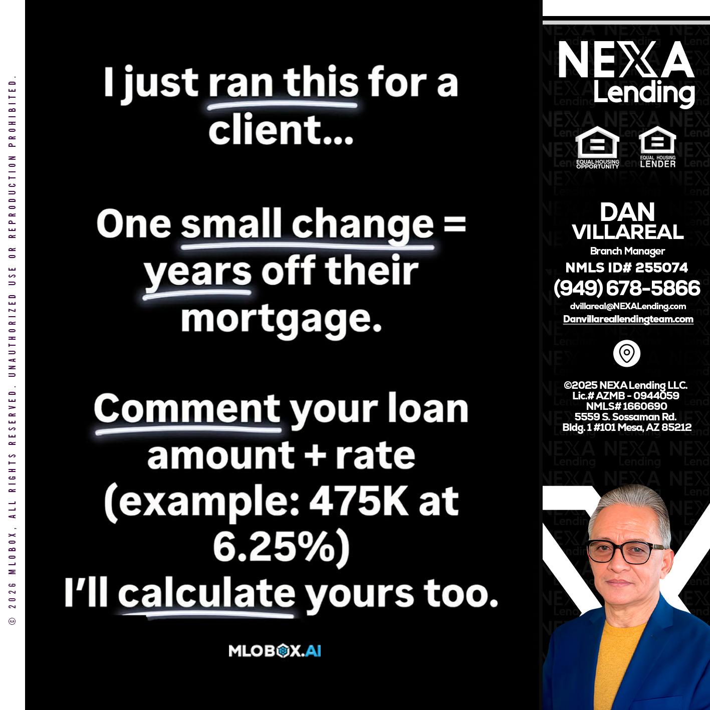 I JUST RAN - Dan Villareal -Mortgage Loan Originator