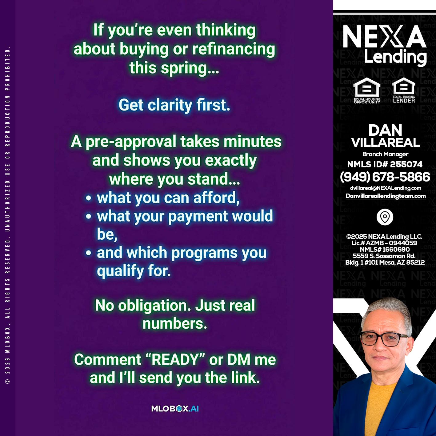 IF YOU THINKING - Dan Villareal -Mortgage Loan Originator