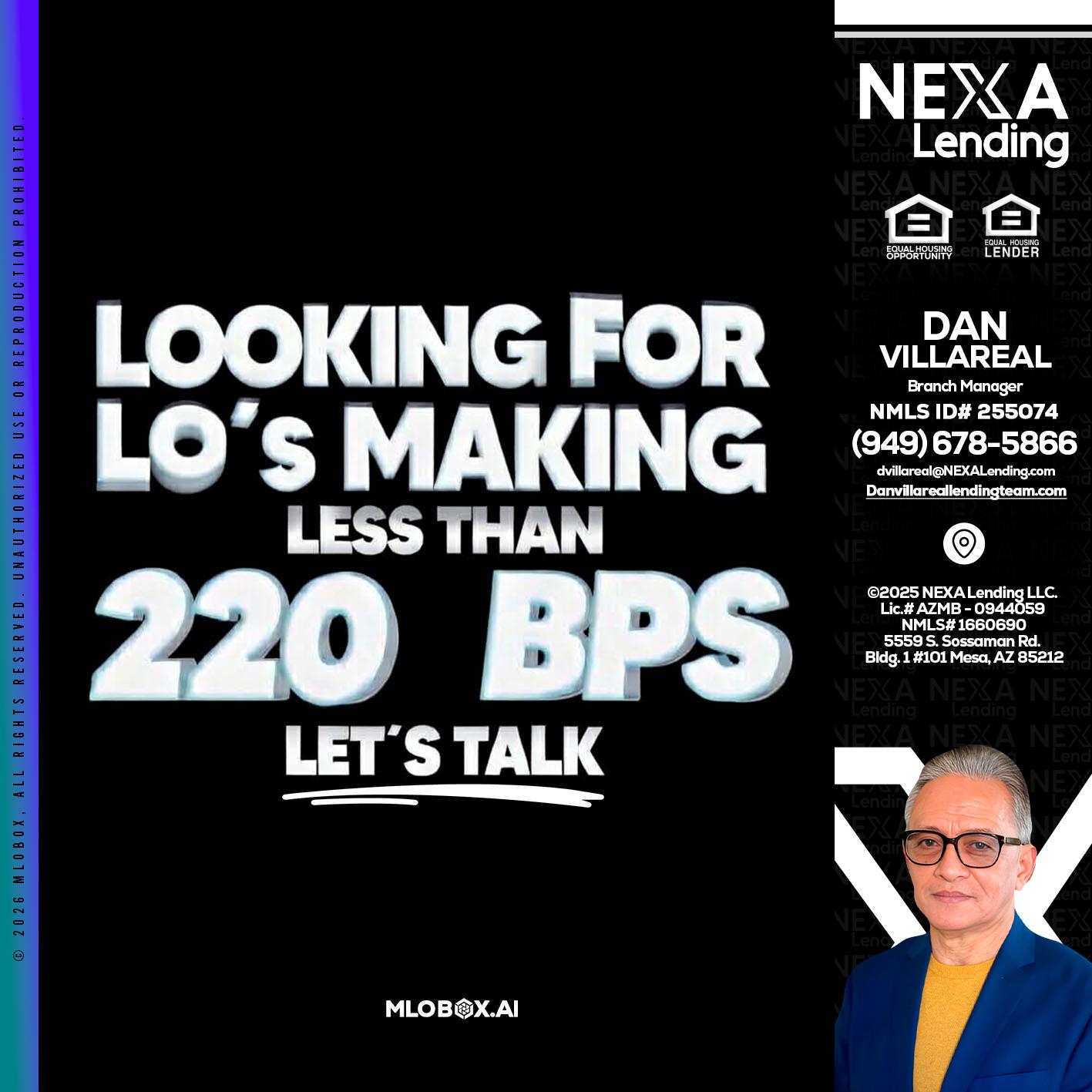 LOOKING FOR - Dan Villareal -Mortgage Loan Originator