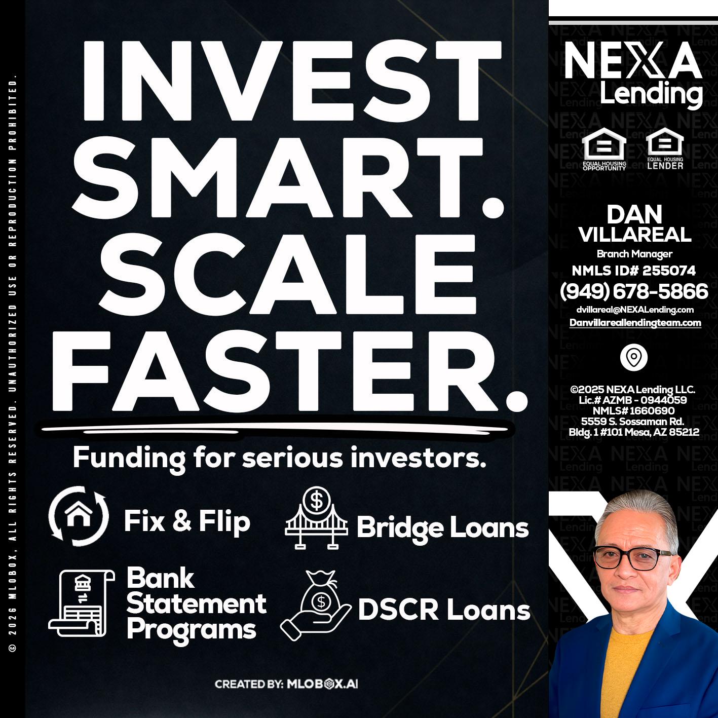 INVEST SMART - Dan Villareal -Mortgage Loan Originator