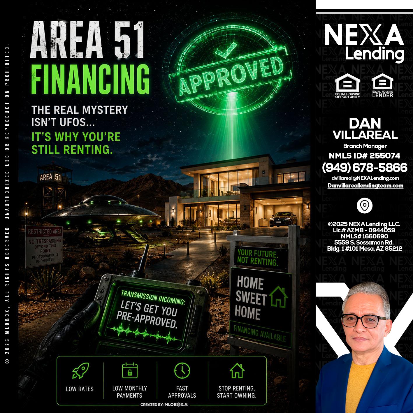 AREA 51 - Dan Villareal -Mortgage Loan Originator