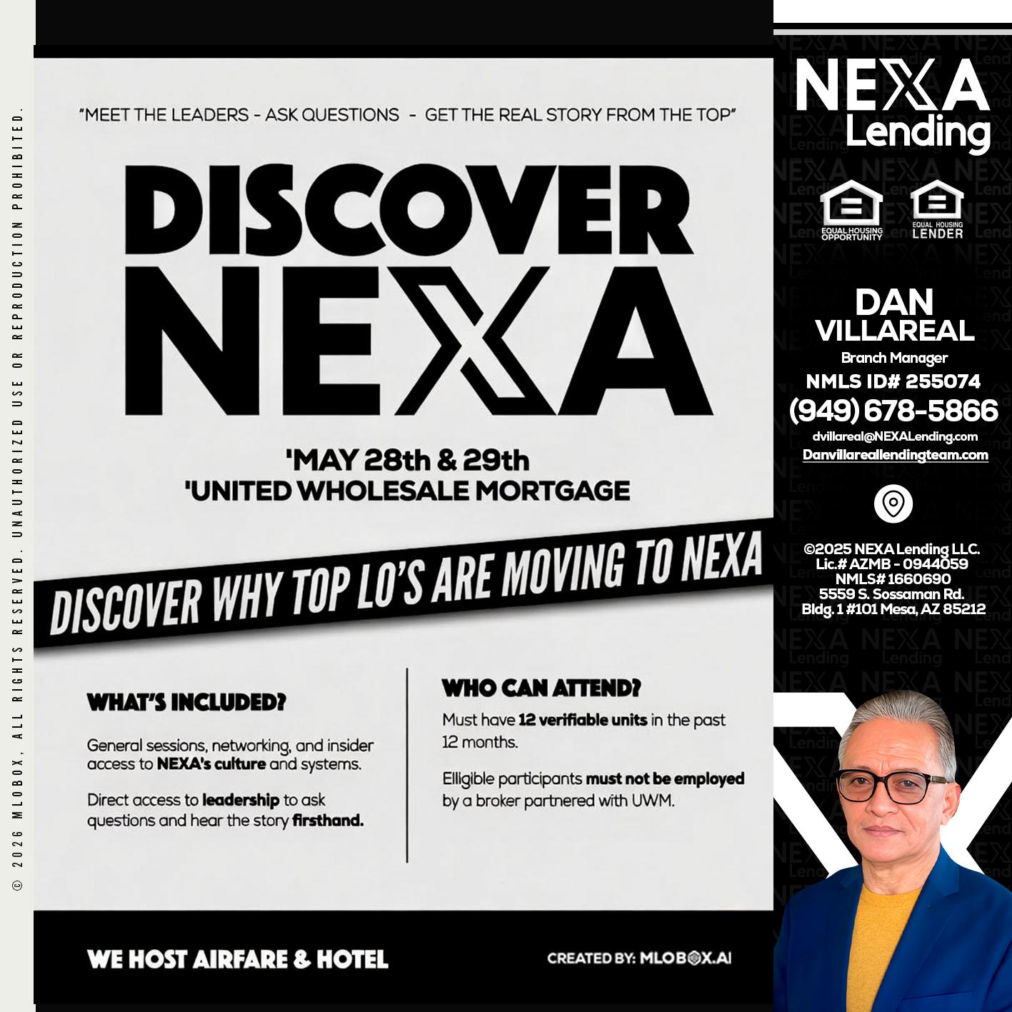 DISCOVER NEXA - Dan Villareal -Mortgage Loan Originator