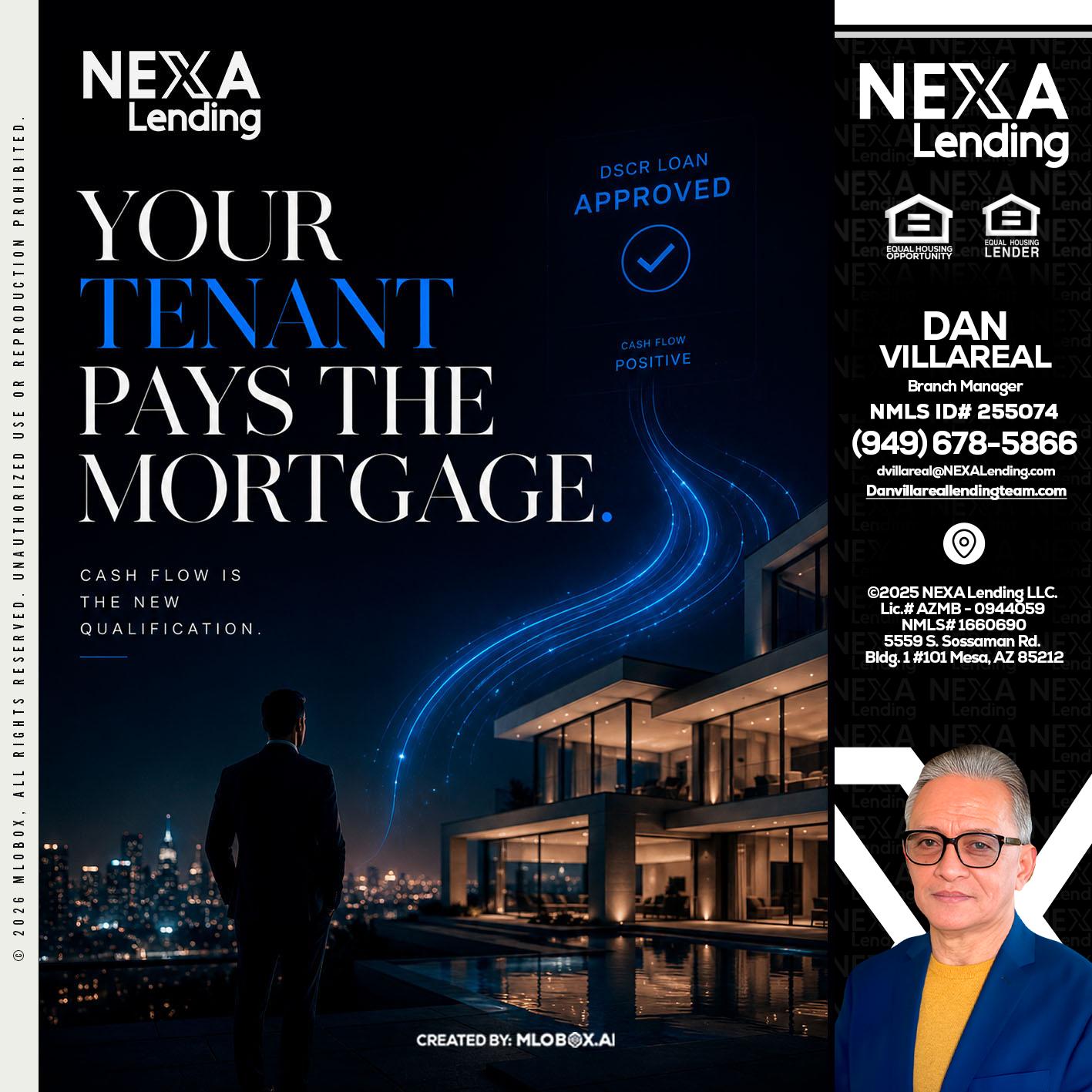 DSCR LOANS - Dan Villareal -Mortgage Loan Originator