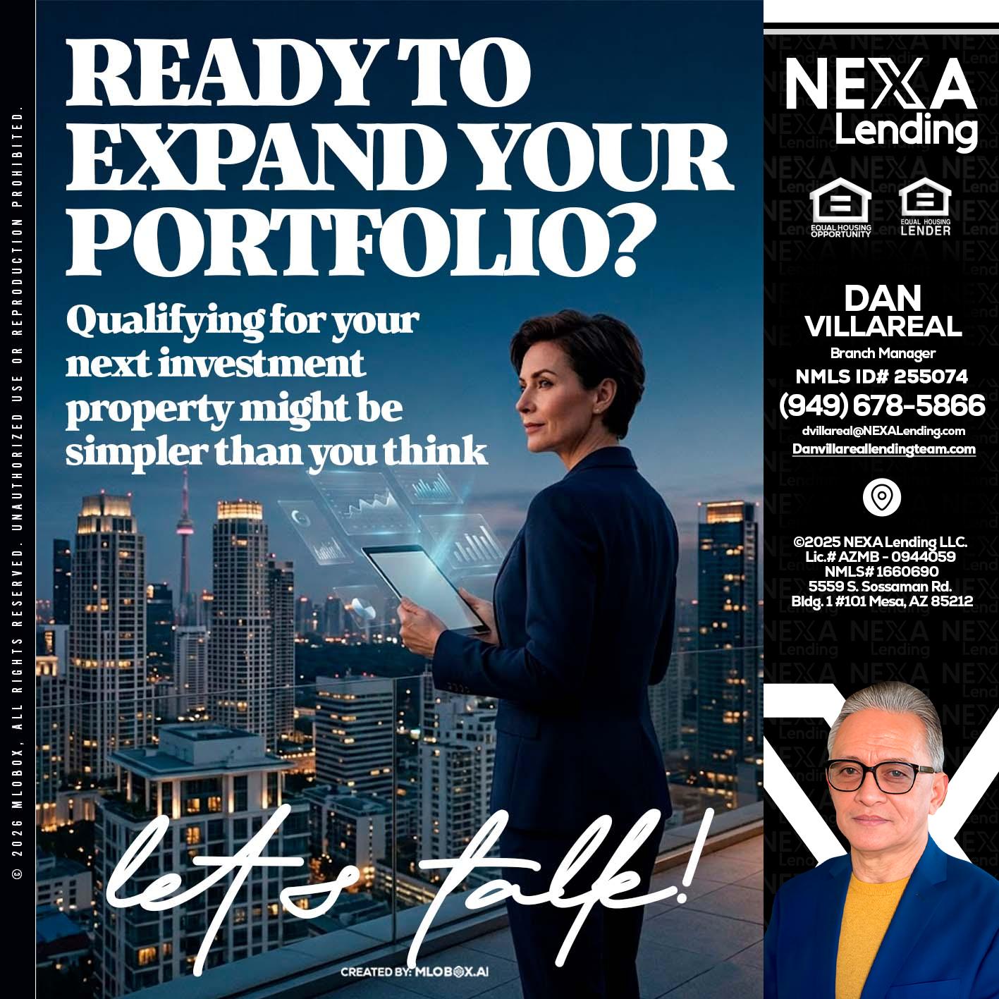 READY TO EXPAND - Dan Villareal -Mortgage Loan Originator