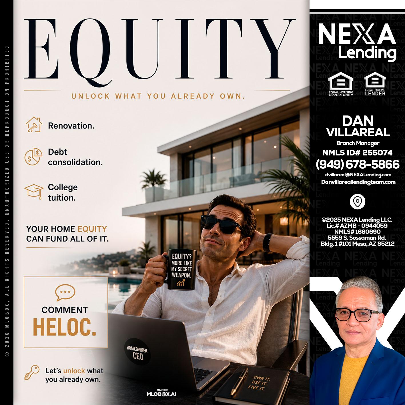EQUITY - Dan Villareal -Mortgage Loan Originator