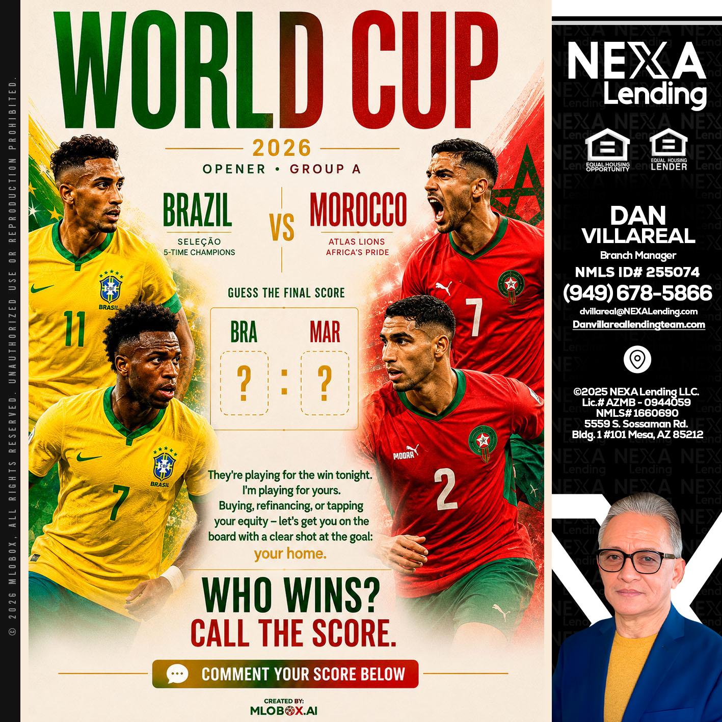 WORLD CUP - Dan Villareal -Mortgage Loan Originator