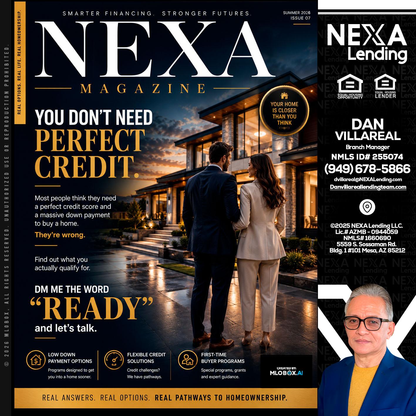 NEXA MAGAZINE - Dan Villareal -Mortgage Loan Originator