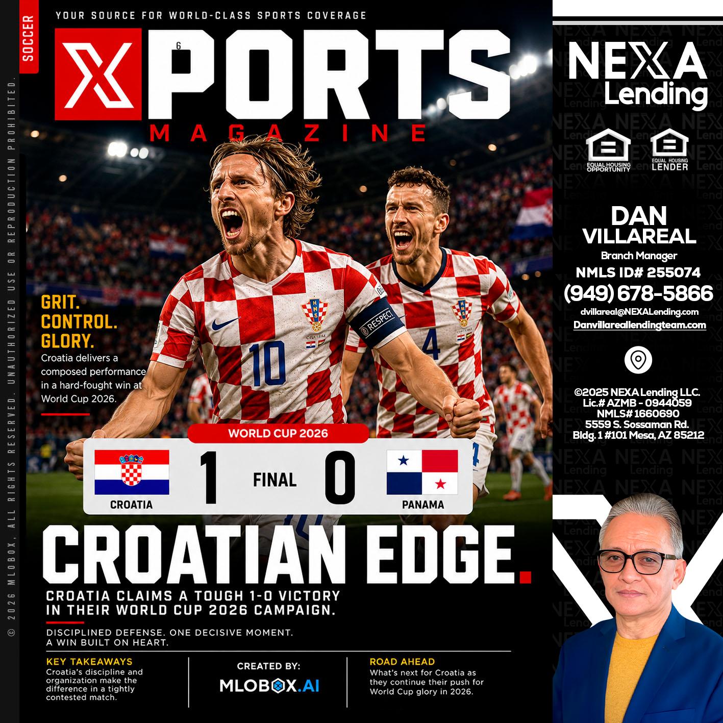 CROATIA 1-0 PANAMA - Dan Villareal -Mortgage Loan Originator