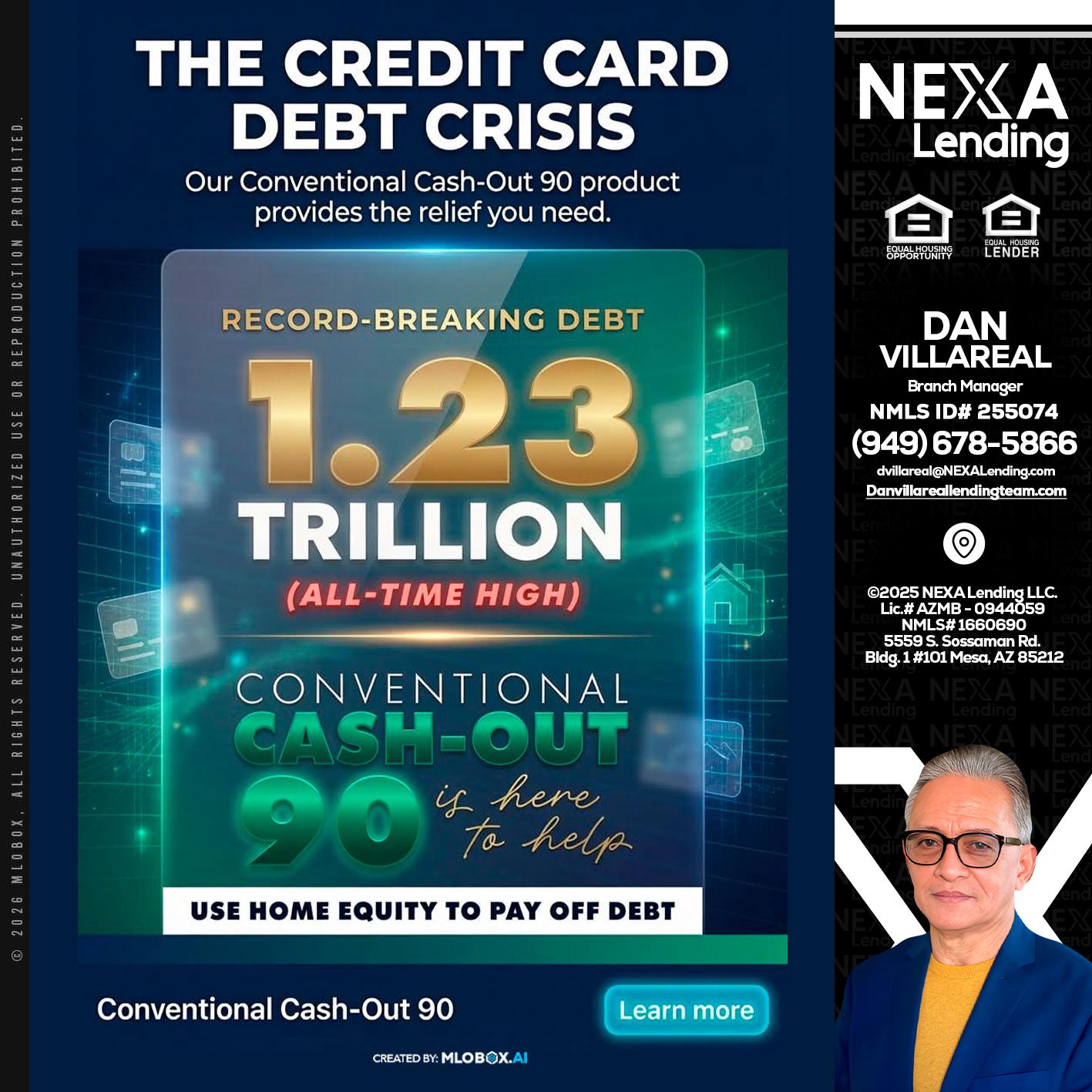 THE CREDIT CARD - Dan Villareal -Mortgage Loan Originator