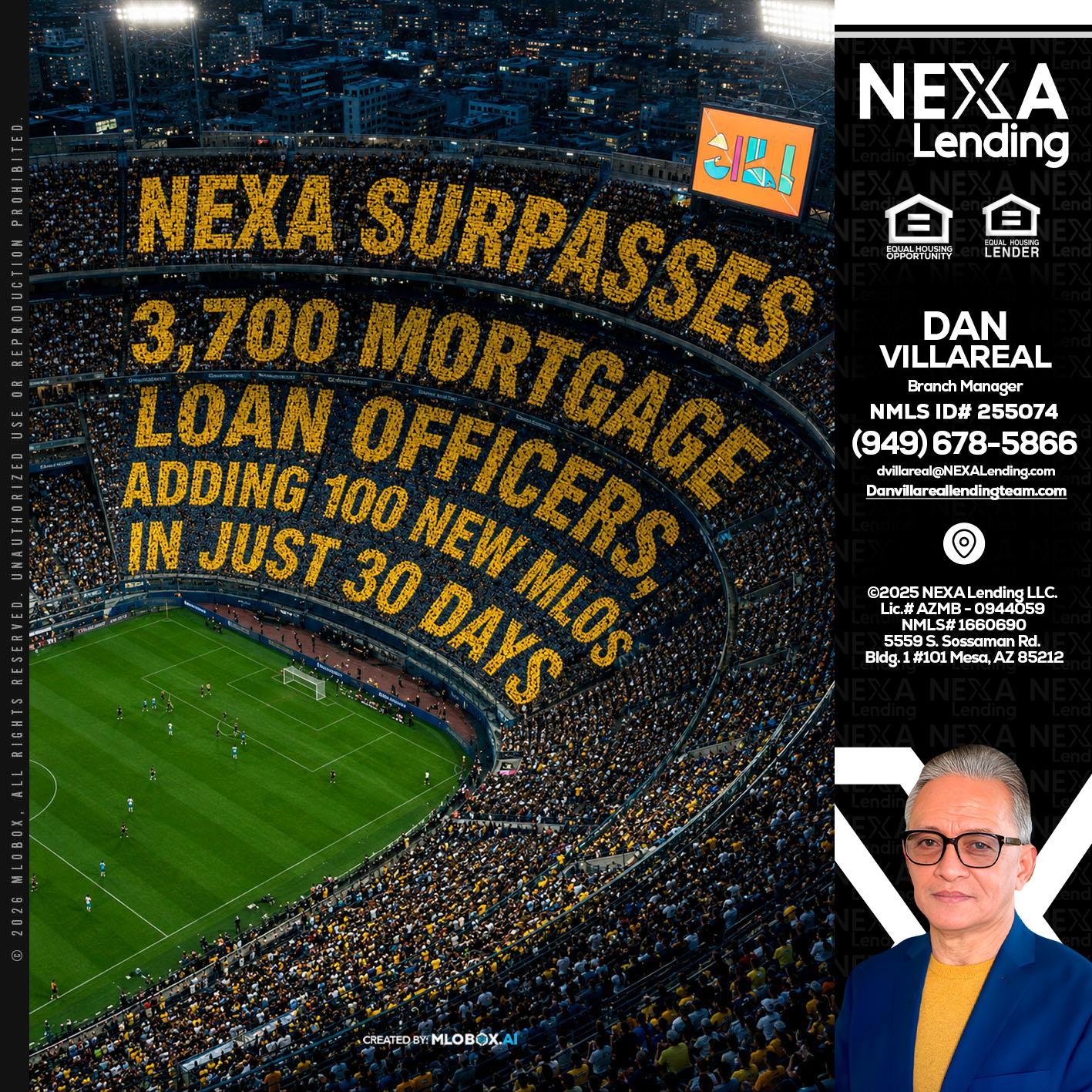 NEXA SURPASSES - Dan Villareal -Mortgage Loan Originator