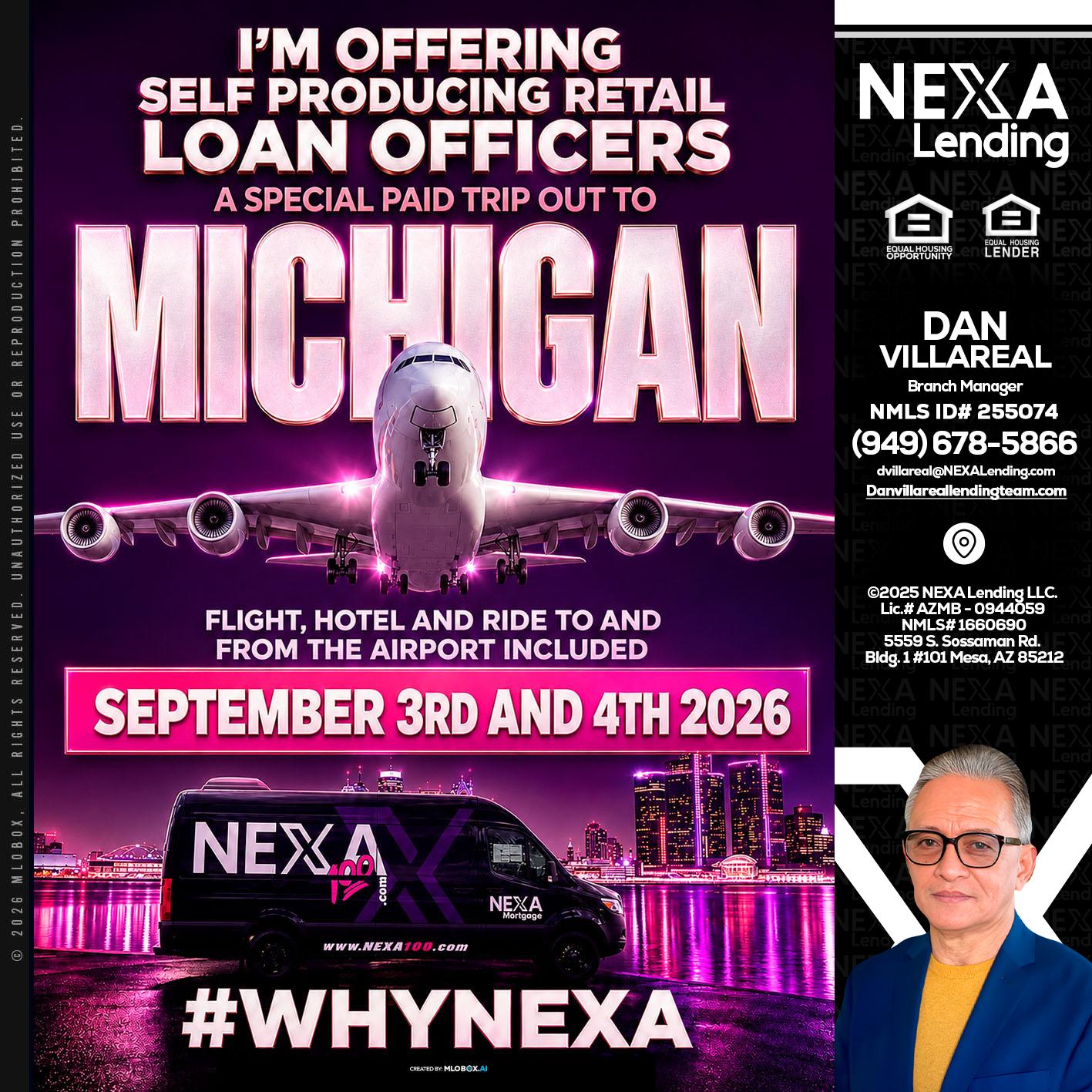 MICHIGAN TRIP - Dan Villareal -Mortgage Loan Originator