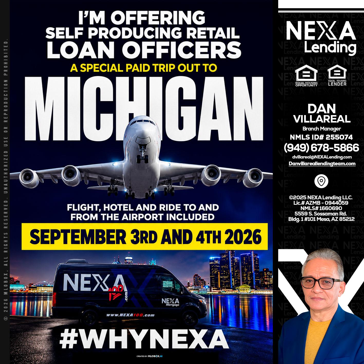 MICHIGAN - Dan Villareal -Mortgage Loan Originator